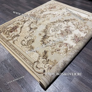 Тонкий Ковер для гостиной из Вискозы дизайн 49 Бежевый